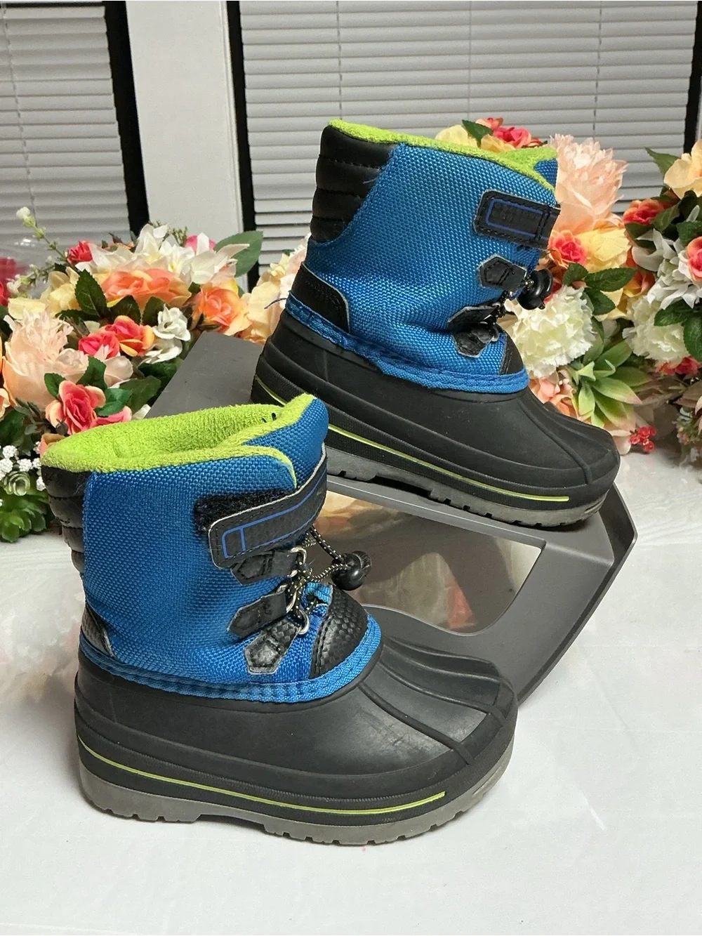 3/$20 Bundle 🌈 Wonder Nation Toddler Snow Boots Size 9 Thinsulate Blue